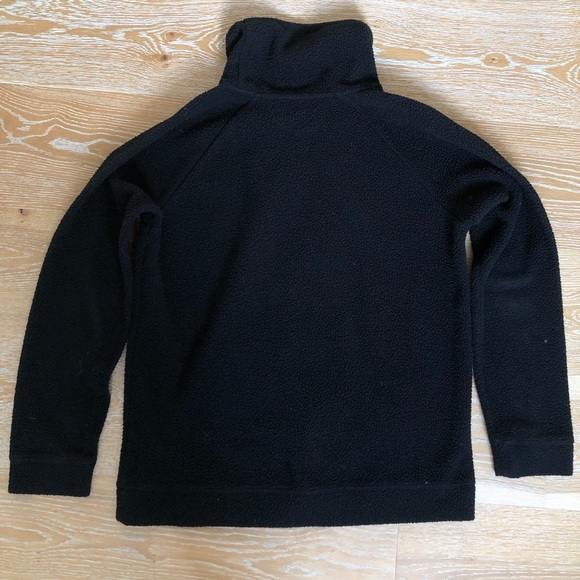 Michael Kors Black fleece pullover, with kangaroo pocket & gold hardware. Medium - Picture 2 of 11